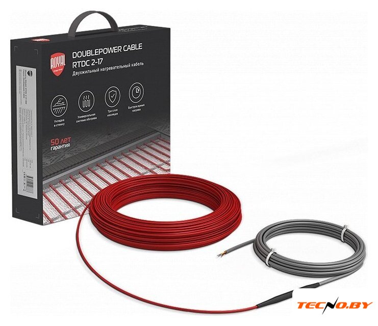 Нагревательный кабель Royal Thermo Doublepower Cable RTDC 2-17-400 23.5 м. 400 Вт (комплект) - Изображение №1 — Интернет-Магазин TECNO.BY