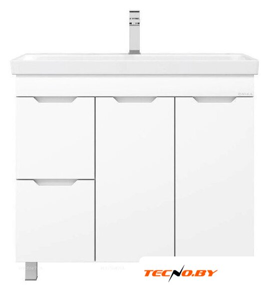  Onika Тумба с умывальником Айленд 90 109030 с корзиной + Santek Адриана 90 1WH501629 - Изображение №1 — Интернет-Магазин TECNO.BY