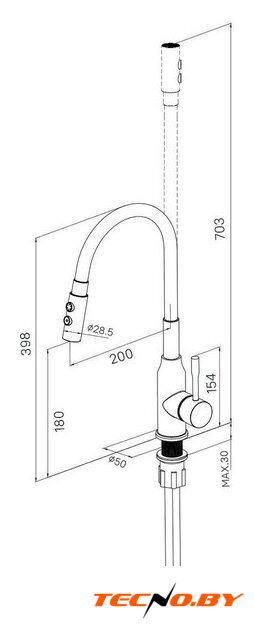 Смеситель Milardo Meal M01SB2FM05 - Изображение №10 — Интернет-Магазин TECNO.BY