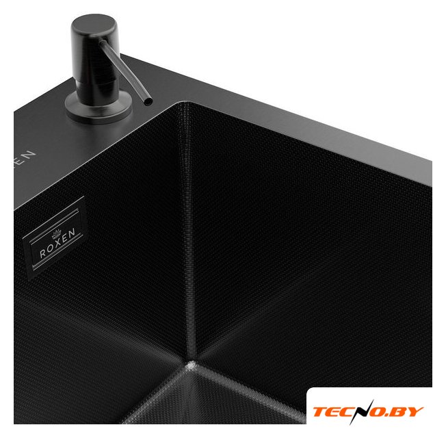 Кухонная мойка Roxen Simple 560220-60B-GR графит/текстурная PVD покрытие (с коландером и дозатором) - Изображение №13 — Интернет-Магазин TECNO.BY