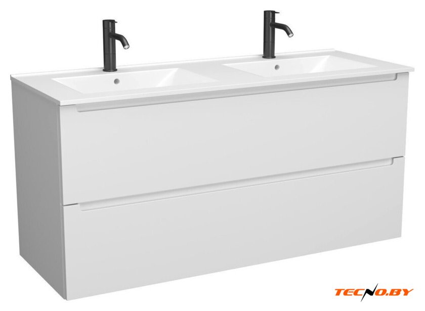  ЗОВ Тумба с умывальником Дион 120 D120LWP0M9003MKV5-OL120 (белый матовый) - Изображение №1 — Интернет-Магазин TECNO.BY