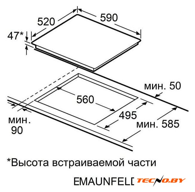 Варочная панель MAUNFELD CVCE594PBK - Изображение №8 — Интернет-Магазин TECNO.BY