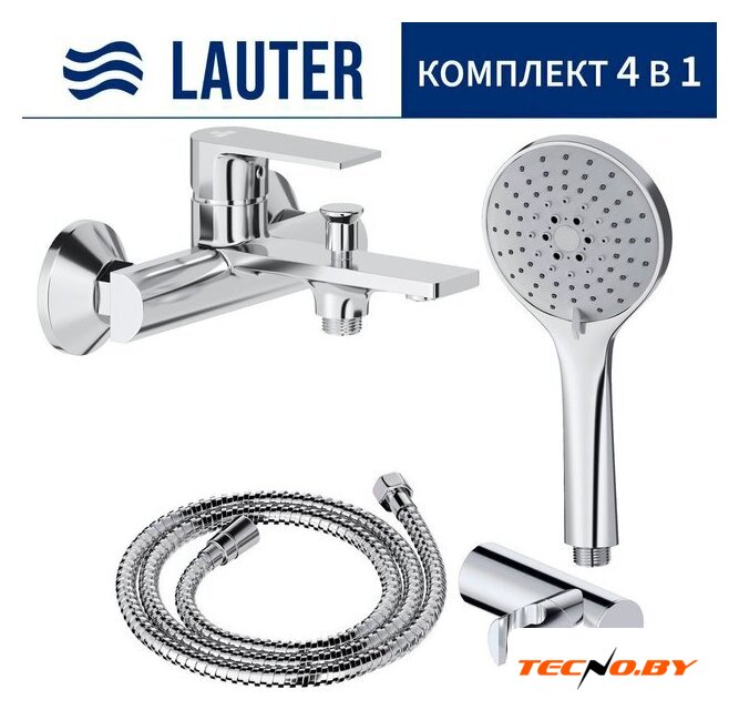 Смеситель Lauter Reef 21CK6678C с лейкой Relexa Daisy 21S10167 - Изображение №1 — Интернет-Магазин TECNO.BY
