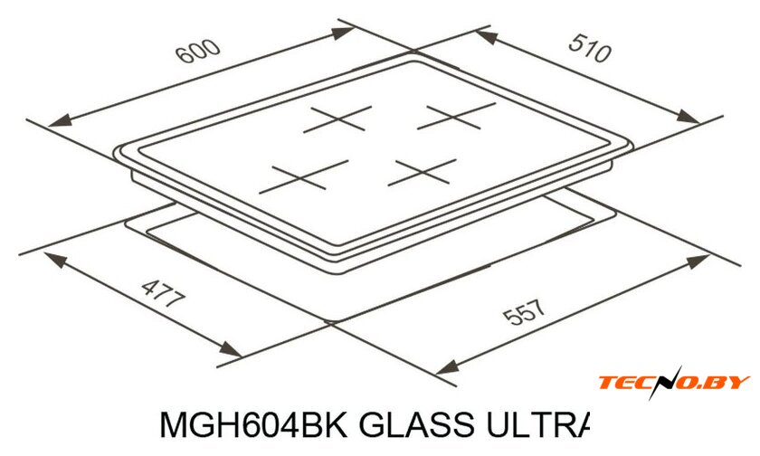 Варочная панель Meferi MGH604BK Glass Ultra - Изображение №17 — Интернет-Магазин TECNO.BY