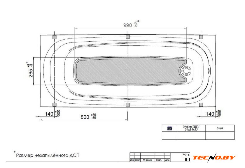 Ванна Triton Европа 160х70 (с ножками) - Изображение №3 — Интернет-Магазин TECNO.BY