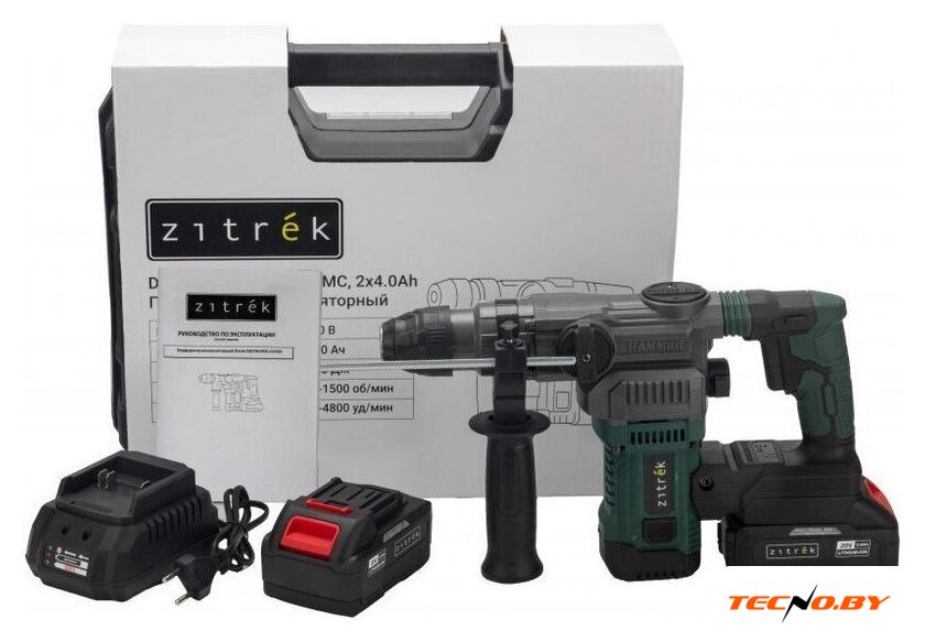 Перфоратор Zitrek Destroyer 20 PRO 085-1092 (с 2-мя АКБ, кейс) - Изображение №5 — Интернет-Магазин TECNO.BY