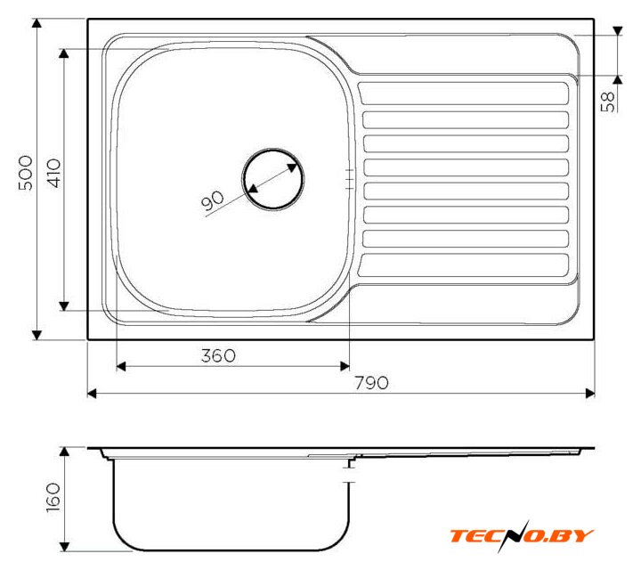 Кухонная мойка Omoikiri Kashiogawa 79 IN - Изображение №2 — Интернет-Магазин TECNO.BY