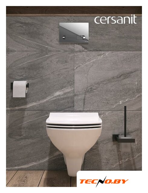 Унитаз подвесной Cersanit Carina New Clean On с инстал. Link Pro (с кнопкой Estetica 64110 хром глянцевый) - Изображение №16 — Интернет-Магазин TECNO.BY