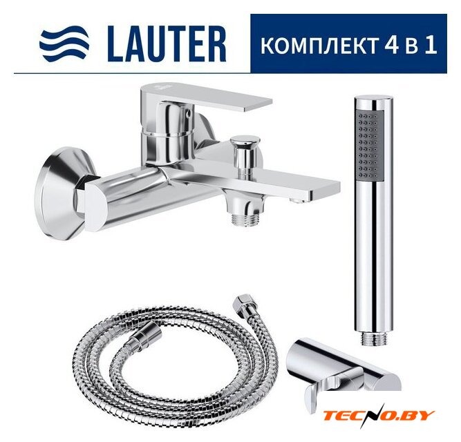 Смеситель Lauter Reef 21CK6678C с лейкой Relexa Lily 21S10048 - Изображение №1 — Интернет-Магазин TECNO.BY