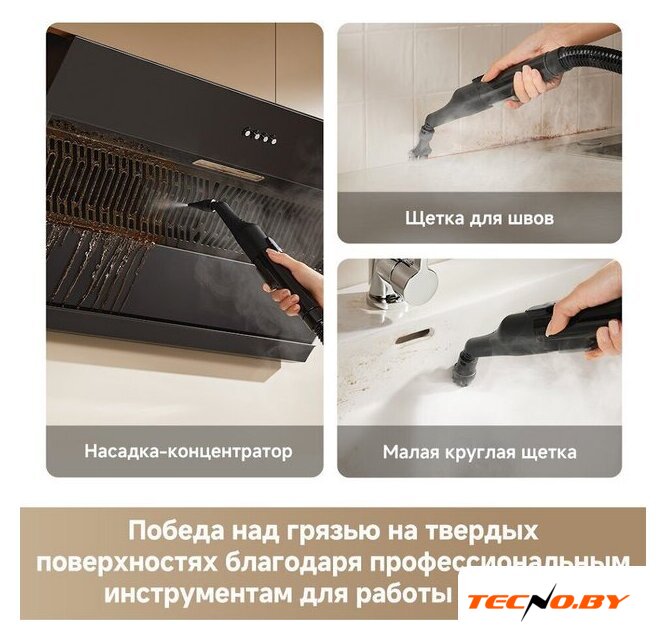 Пылесос Dreame Portable Carpet Spot Cleaner N20 Steam HNR27A (евровилка, черный) - Изображение №15 — Интернет-Магазин TECNO.BY