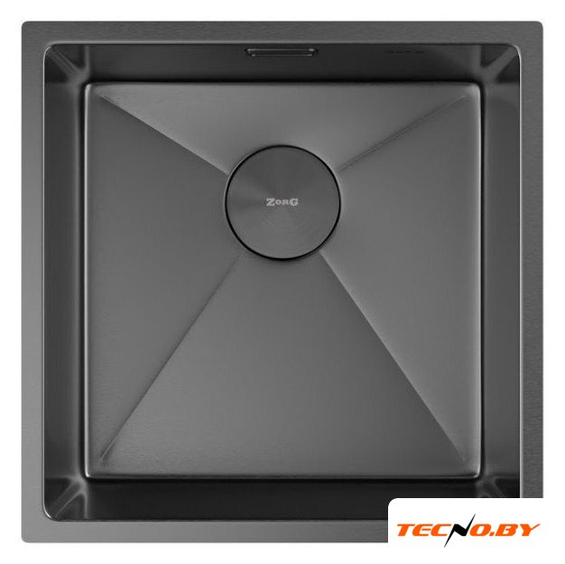 Кухонная мойка ZorG Zerox 44 U / IF PVD Gunblack - Изображение №3 — Интернет-Магазин TECNO.BY