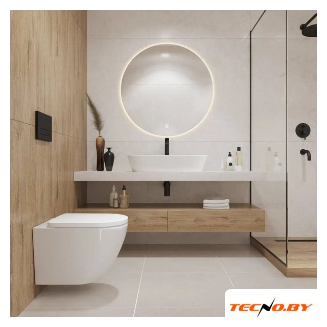Унитаз подвесной Lauter Vortex 2110830+GROHE Rapid SL 38721001+37131000 с кнопкой (овальная, хром) - Изображение №11 — Интернет-Магазин TECNO.BY