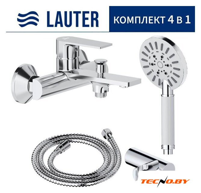 Смеситель Lauter Reef 21CK6678C с лейкой Relexa Nevada 21S10146 - Изображение №1 — Интернет-Магазин TECNO.BY