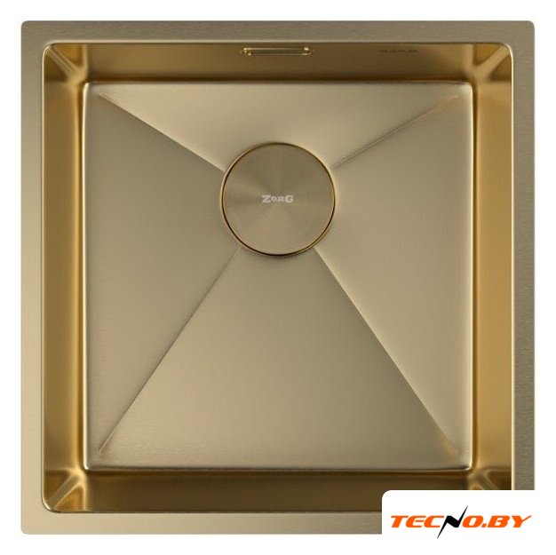 Кухонная мойка ZorG Zerox 44 U / IF PVD Gold - Изображение №3 — Интернет-Магазин TECNO.BY
