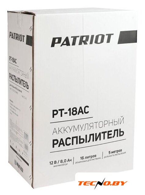 Аккумуляторный опрыскиватель Patriot PT-18AC - Изображение №16 — Интернет-Магазин TECNO.BY