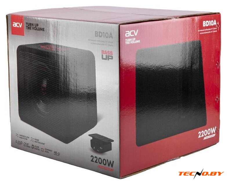 Корпусной активный сабвуфер ACV BD10A - Изображение №12 — Интернет-Магазин TECNO.BY