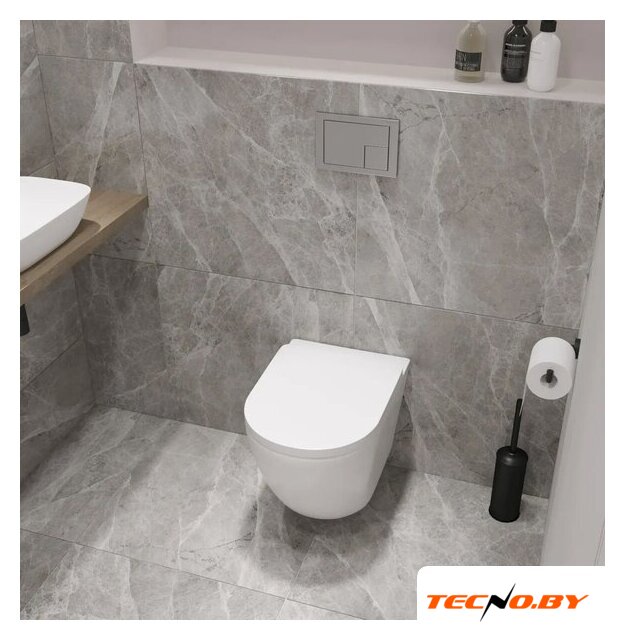 Унитаз подвесной Lauter Vortex 2110830+GROHE Solido 38811KF0+37131000 с кнопкой (прямоугольная, черный) - Изображение №19 — Интернет-Магазин TECNO.BY