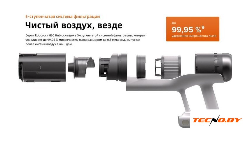 Пылесос Roborock H60 Hub Pro (с евровилкой) - Изображение №37 — Интернет-Магазин TECNO.BY