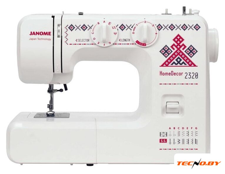 Электромеханическая швейная машина Janome HomeDecor 2320 - Изображение №1 — Интернет-Магазин TECNO.BY