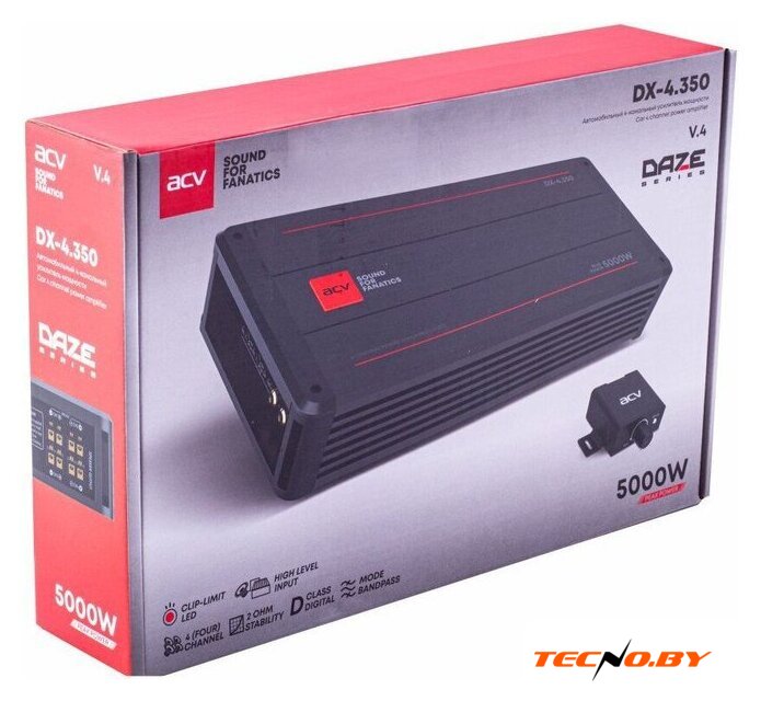 Автомобильный усилитель ACV DX-4.350 v4 - Изображение №7 — Интернет-Магазин TECNO.BY