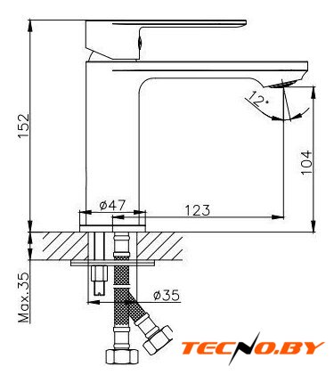 Смеситель Haiba HB10590 (хром) - Изображение №2 — Интернет-Магазин TECNO.BY
