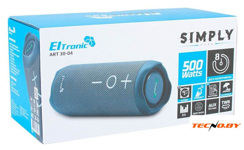 Беспроводная колонка Eltronic 30-04 Simply (темно-синий) - Изображение №2 — Интернет-Магазин TECNO.BY