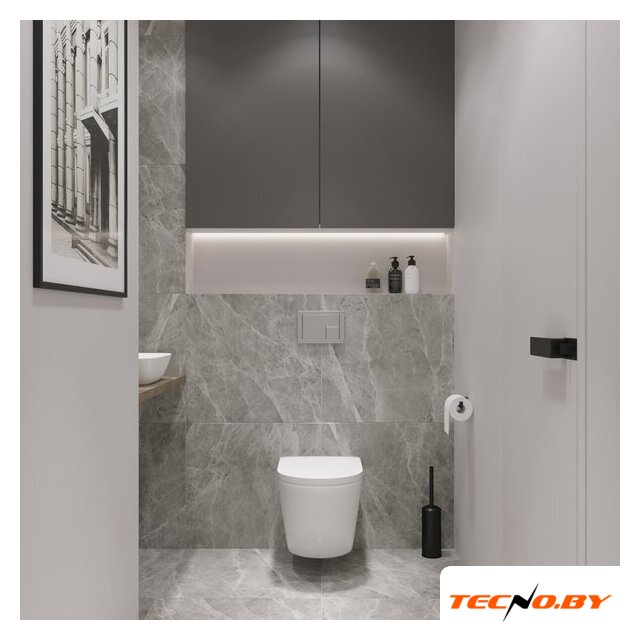 Унитаз подвесной Lauter Vortex 2110830 + GROHE Solido 38811KF0 с кнопкой (прямоугольная, черный) - Изображение №19 — Интернет-Магазин TECNO.BY