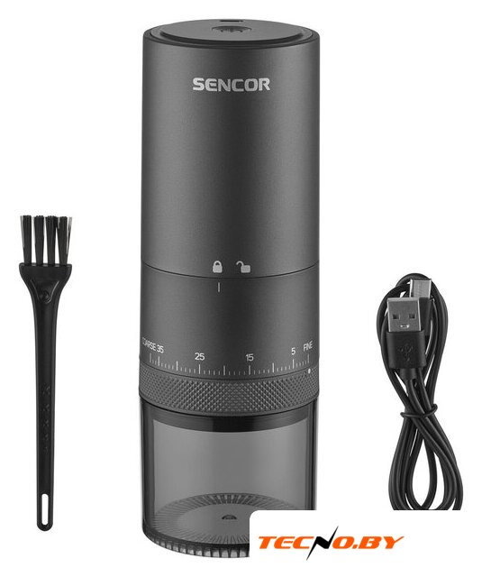 Аккумуляторная кофемолка Sencor SCG 4000BK - Изображение №1 — Интернет-Магазин TECNO.BY