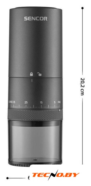 Аккумуляторная кофемолка Sencor SCG 4000BK - Изображение №3 — Интернет-Магазин TECNO.BY