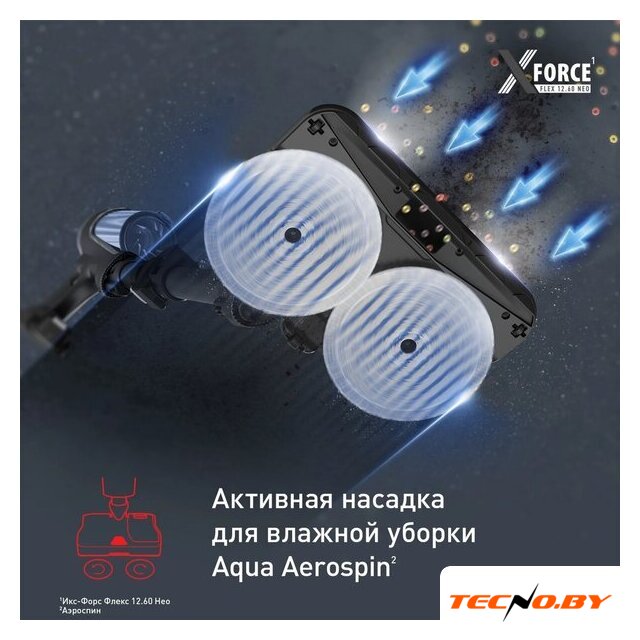 Пылесос Tefal X-Force Flex 12.60 Neo TY9LC1WO - Изображение №3 — Интернет-Магазин TECNO.BY