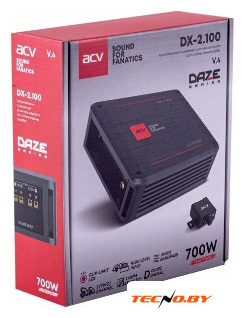 Автомобильный усилитель ACV DX-2.100 v4 - Изображение №9 — Интернет-Магазин TECNO.BY