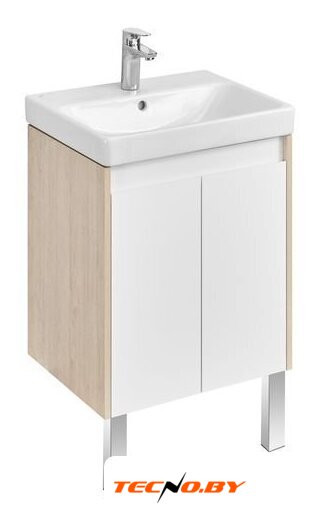  Акватон Тумба с умывальником Сканди Doors 55 1A2788K0SDB20 (белый/дуб верона) - Изображение №3 — Интернет-Магазин TECNO.BY