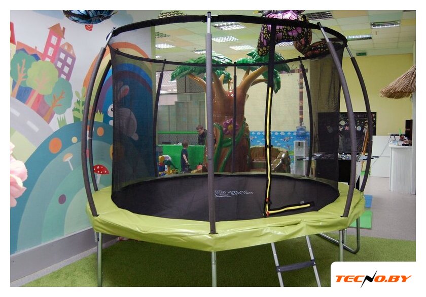 Батут Atlas Sport 312 см - 10ft Master (с лестницей, зеленый) - Изображение №3 — Интернет-Магазин TECNO.BY