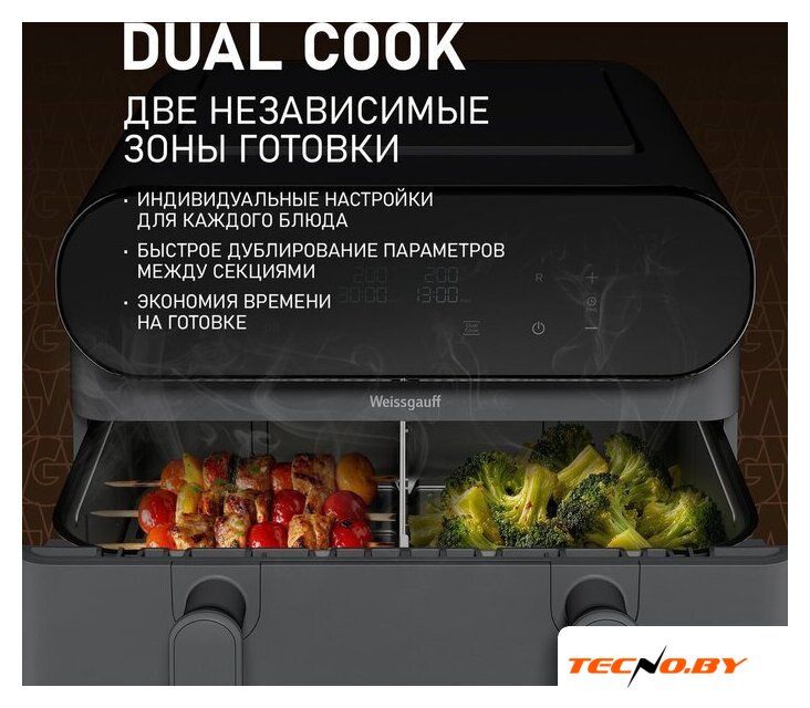 Аэрогриль (аэрофритюрница) Weissgauff WAF 910 DS FryChef - Изображение №7 — Интернет-Магазин TECNO.BY