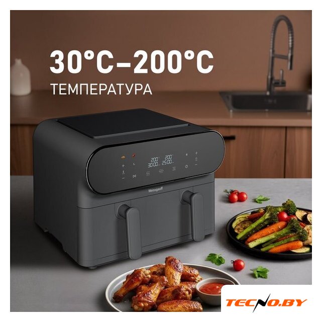 Аэрогриль (аэрофритюрница) Weissgauff WAF 910 DS FryChef - Изображение №11 — Интернет-Магазин TECNO.BY