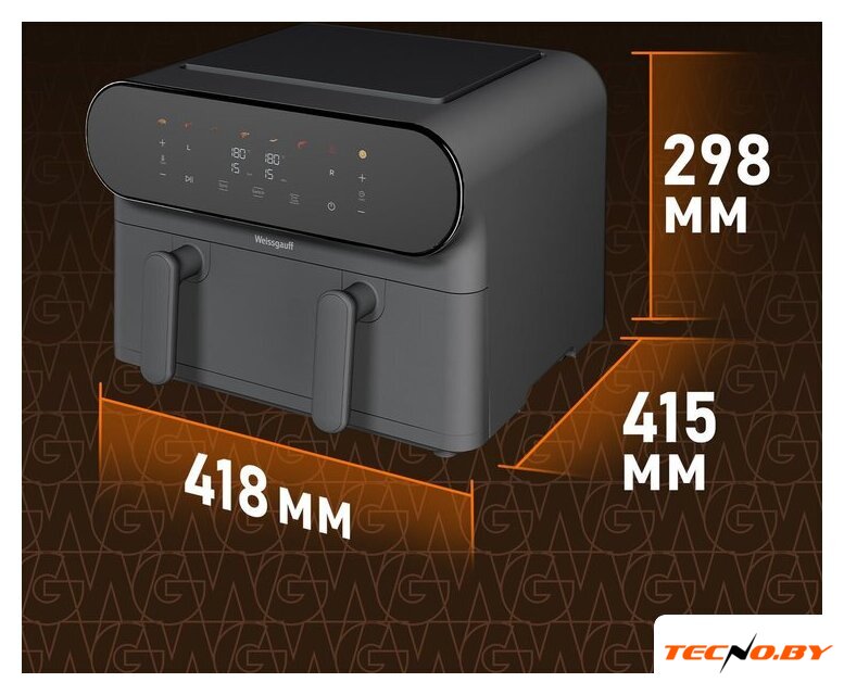Аэрогриль (аэрофритюрница) Weissgauff WAF 910 DS FryChef - Изображение №23 — Интернет-Магазин TECNO.BY