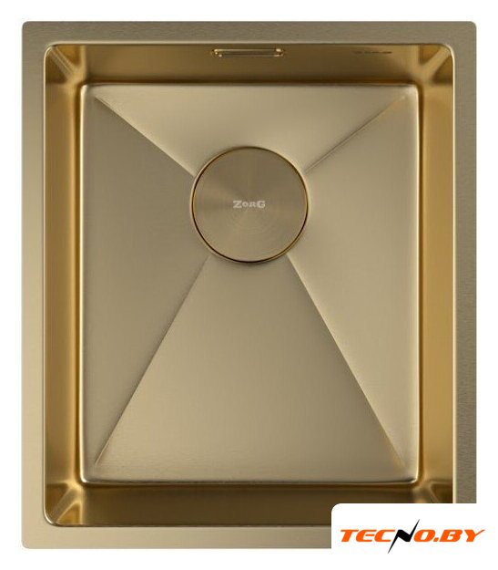 Кухонная мойка ZorG Zerox 38 U / IF PVD Gold - Изображение №3 — Интернет-Магазин TECNO.BY