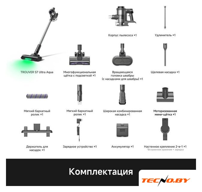 Пылесос Trouver S7 Ultra Aqua (евровилка) - Изображение №2 — Интернет-Магазин TECNO.BY