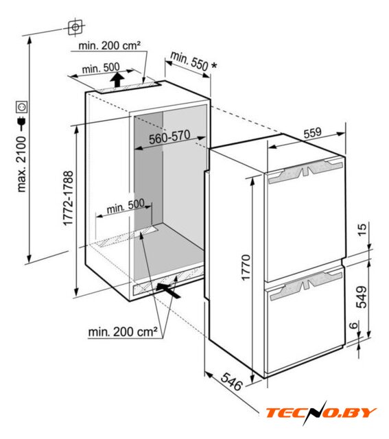 Холодильник Liebherr ICNd 5173 Peak - Изображение №3 — Интернет-Магазин TECNO.BY