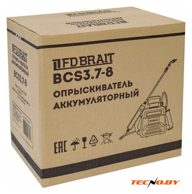 Аккумуляторный опрыскиватель Brait BCS3.7-8 27.01.018.019 (с АКБ) - Изображение №12 — Интернет-Магазин TECNO.BY