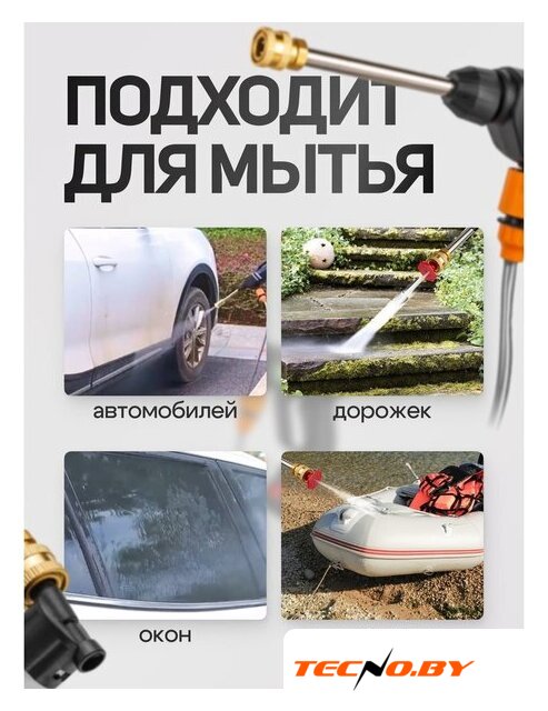 Мойка высокого давления RockForce RF-PG001 (с 1-им АКБ, кейс) - Изображение №19 — Интернет-Магазин TECNO.BY
