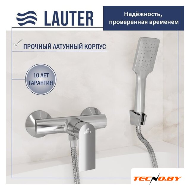 Смеситель Lauter Reef 21СК9678C с лейкой Living Fleur 21S00126 - Изображение №1 — Интернет-Магазин TECNO.BY