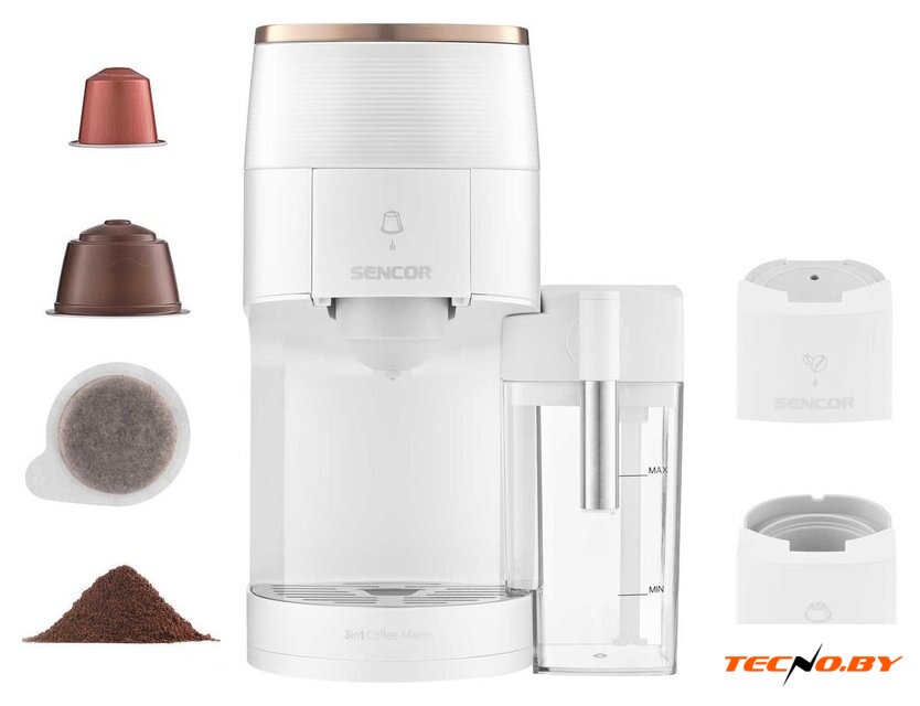 Капсульная кофеварка Sencor SCC 3001WH - Изображение №5 — Интернет-Магазин TECNO.BY