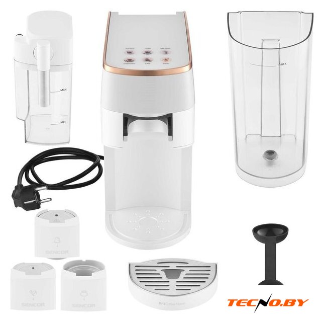 Капсульная кофеварка Sencor SCC 3001WH - Изображение №10 — Интернет-Магазин TECNO.BY