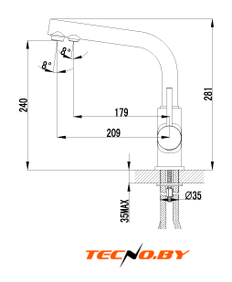 Смеситель Lemark COMFORT LM3061C - Изображение №2 — Интернет-Магазин TECNO.BY