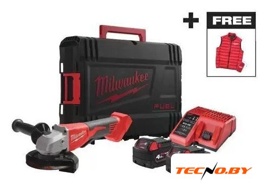 Угловая шлифмашина Milwaukee BLSAG125XPDMC-402X 4933499460 (с 2-мя АКБ, кейс) - Изображение №1 — Интернет-Магазин TECNO.BY