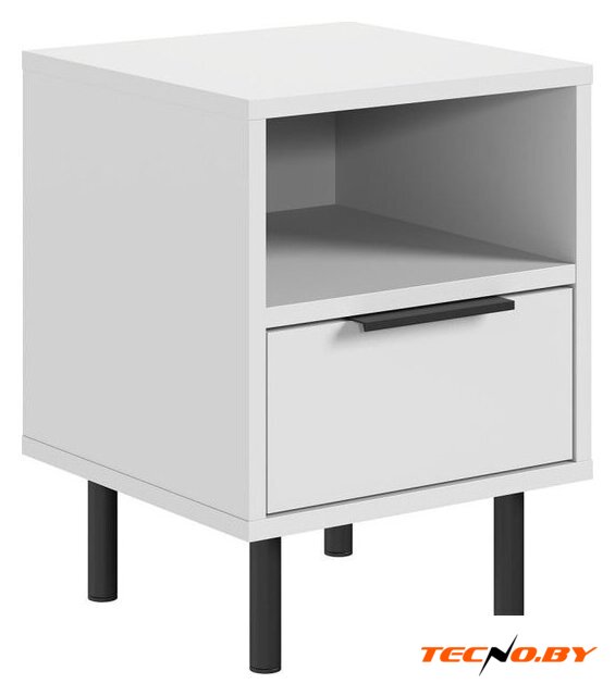 Тумба Mio Tesoro Rimini KOM1S (белый/белый) - Изображение №1 — Интернет-Магазин TECNO.BY