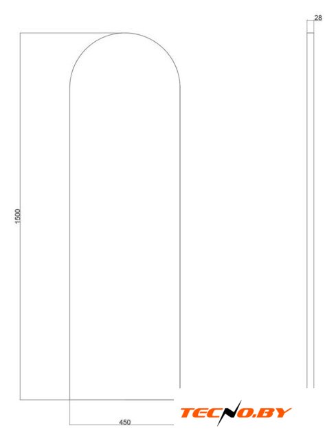 Зеркало Roxen Nora 510310-150GB - Изображение №6 — Интернет-Магазин TECNO.BY