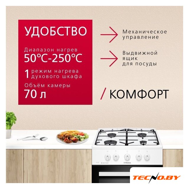 Кухонная плита Hansa FCGW510009H - Изображение №3 — Интернет-Магазин TECNO.BY