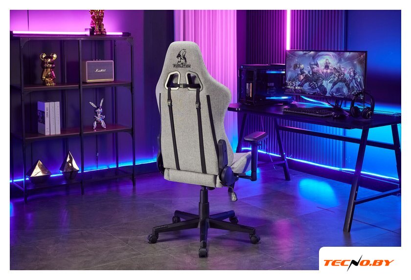 Игровое (геймерское) кресло Evolution Tactic Pro (серый) - Изображение №17 — Интернет-Магазин TECNO.BY